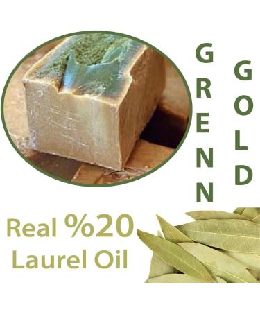  Merlinera Aleppo Soap - Pack of 2 - 200g each - 20% Laurel Oil 80% Virgin Olive Oil Naturally Handcrafted - Buy Online on GoSupps.com