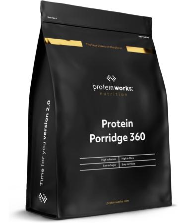 The Protein Works High Protein Porridge 360 - Apple & Cinnamon 1kg | Low Sugar Breakfast | Added Vitamins | High Fibre | Low GI Wholegrain Oats - Buy Online on GoSupps.com