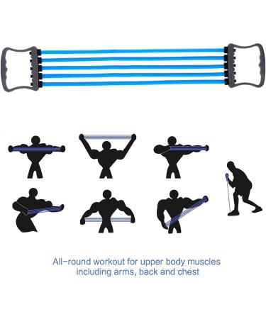 Wilsonzin Fitness Expander - 5 Removable Resistance Bands for Home & Studio Muscle Training - Buy Online on GoSupps.com
