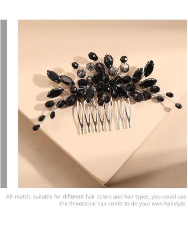 Beaupretty Hair Comb Decor Comb Crystal Women's Hair Wedding Hair Side Comb - Buy Online on GoSupps.com