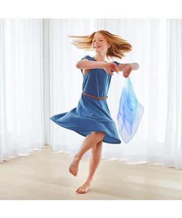 SMATime 10-Pack Juggling Chiffon Towels - Dance Scarves for Sensory Props Stage Costume | 60x60cm - Buy Online on GoSupps.com