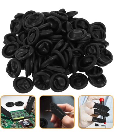 DOITOOL 100pcs Anti-Static Finger Cots - Silicone Finger Protectors for Hot Glue & Daily Use - Small Finger Covers & Rubber Crimping Accessories - Buy Online on GoSupps.com