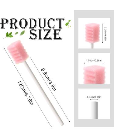 Argomax Oral Sponges Swabs - 100 PCS Pink Foam Oral Care & Hygiene Cleaning Mouth Swabs - Buy Online on GoSupps.com