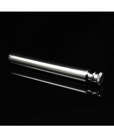 iSavage 2oz Hip Flask Tube - Mirror Finish 18/8 Stainless Steel - Buy Online on GoSupps.com
