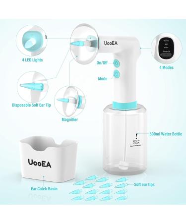 Electric Ear Wax Removal Tool - Rechargeable Earwax Cleaner with 15 Tips & 4 Pressure Settings for Safe Ear Cleaning - Ideal for Adults & Kids - Buy Online on GoSupps.com
