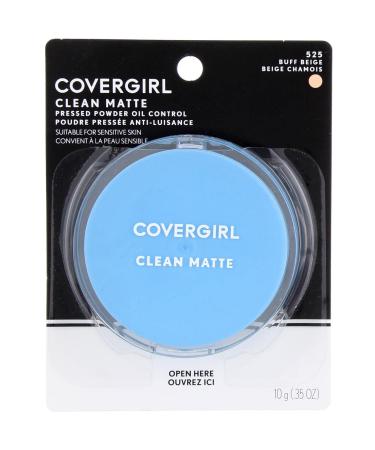 Covergirl Clean Matte Pressed Powder 525 Buff Beige .35 oz (10 g)