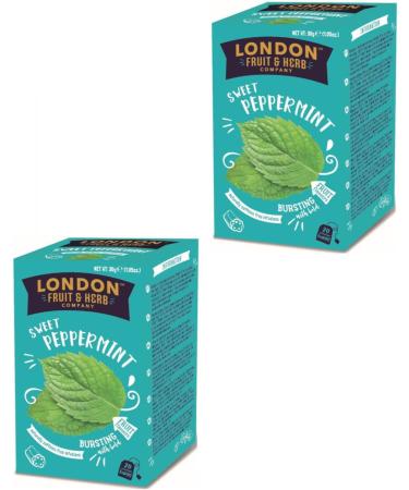  LONDON FRUIT & HERB COMPANY London Fruit | Caffeine-Free Mint and Licorice Infusion | Digestive Mint and Licorice Herbal Tea - 2 x 20 Filters (60g) - Buy Online on GoSupps.com