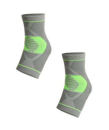 1 Pair Protective Gear Yoga Sports Ankles Bracer Ankle Protector Ankle Compression Socks Elastic Ankle Cover Ankle Brace for Basketball Nylon Ankle Socks Fitness Accessory Grey1 22X12X1CM