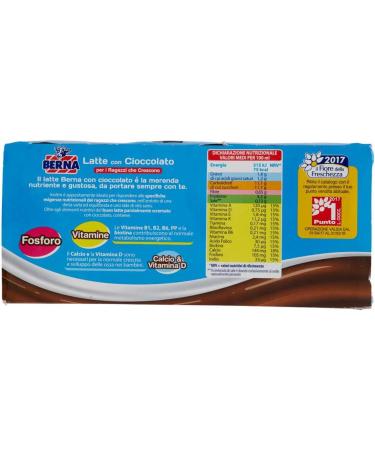 Parmalat Berna Latte With Chocolate Chocolate Milk (3 x 200 ml) - Buy Online on GoSupps.com