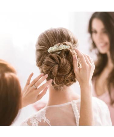 FRCOLOR Rhinestone Bow Tie alloy rhinestone leaf hear clips bridal headpiece floral fork rhinestone combs pearl clips for bride hairpiece Accessories rhinestones Girls Hair Accessories - Buy Online on GoSupps.com