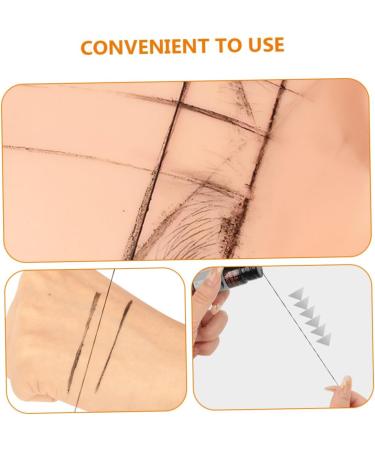 Beavorty 3pcs Eyebrow Ink Black Line Eyebrow Tattoos Ruler Measuring Tool Portable Eyebrow Ruler Major - Buy Online on GoSupps.com