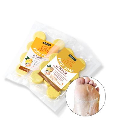 BaySerry Foot Soak Ginger Foot Soaks & Salts Soft feets20Pcs/7oz,Remove Dead Moisturizes Repair Cracked Heels Cracke,for Rough Dry Foot Bath Effervescent 20 Count (Pack of 1)