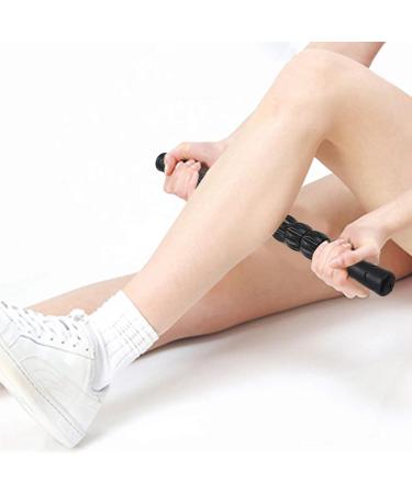 Adjustable Muscle Massage Roller Stick - Trigger Point Myofascial Release Tool for Legs Back & Feet - Black Yoga Accessory | International Shipping - Buy Online on GoSupps.com