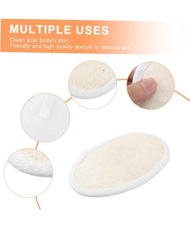 Hemoton 3pcs Natural Loofah Body Towels Set - Bath Scrubber, Shower Sponge, and Bath Wipe for Exfoliation and Relaxation - Buy Online on GoSupps.com