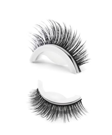 Self Adhesive Eyelashes Reusable Eye Lashes Natural False Eyelashes False Eyelashes Natural Look Reusable Natural 3d Lashes Curly Stick on Eye Lashes Glueless Lash Extensions