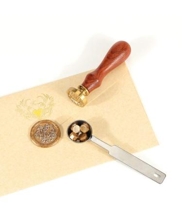 Yoption 360 Pcs Metallic Antique Gold Sealing Wax Beads Set for Wax Seal Stamp with Candles and Melting Spoon - Buy Online on GoSupps.com