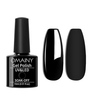 Buy 15ML Soak Off Black Gel Nail Polish | DIY Nail Art & Manicure | International Shipping - Buy Online on GoSupps.com