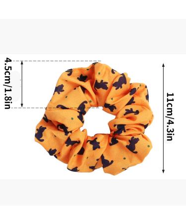4 Pack Cat Hair Scrunchies for Girls - Cute Cat Hair Ties Accessories for Women - Chiffon Cartoon Scrunchy Hair Bands - Buy Online on GoSupps.com