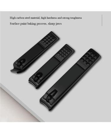 15-Piece Toenail Clippers Set - Black Nail Grooming Kit for Men & Women | Perfect for Thick Hard Nails & Dead Skin Exfoliation - Buy Online on GoSupps.com