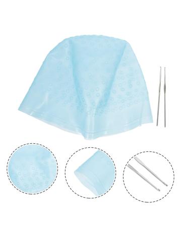 Minkissy Cold Silicone Hair Coloring Set - 22x16cm Brush & Hut for Easy Application | High-Quality Hair Dye Tools - Buy Online on GoSupps.com