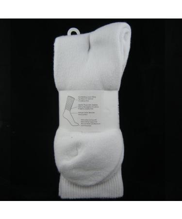 Cotton Diabetic Crew Socks - 6 Pairs, Size 9-11 | Circulatory Health Support - Buy Online on GoSupps.com
