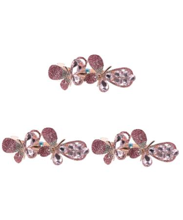 Beaupretty Metal Hair Clips rhinestone hair clip hair barrettes for thick hair hair clip girl hair clips girls hair clips hair claw clips for girls Miss Diamond Aesthetic Hair Accessories
