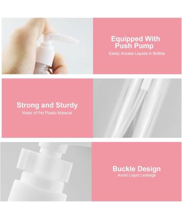 HXMJIED 6 Pcs Transparent Travel Bottles 100ml Pump Travel Bottles Spray Bottle Set Plastic Travel Atomiser Bottle Set Refillable Liquid Containers With 2 Pcs Funnels Empty Spray Bottle 100ml - Buy Online on GoSupps.com