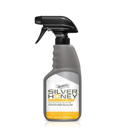 Absorbine Silver Honey Rapid Wound Repair Spray Gel, Manuka Honey & MicroSilver BG, Veterinarian Tested Horse & Animal Wound Care, 8oz Bottle
