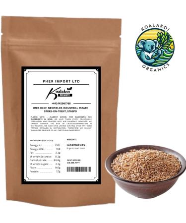 Koalakoi ORGANIC Certified Spelt Grain (400g - 4.5kg | Premium non-GMO 100% Natural no Additives or Preservatives | Packed with fibre and minerals Perfect for home cooking and baking (400g) - Buy Online on GoSupps.com
