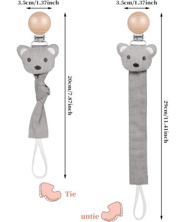 Kunandroc 3 Pcs Baby Dummy Clips | Soother Chain Holder Pacifier Strap for Girls Boys - Buy Online on GoSupps.com