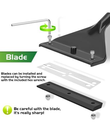 NEPTONION 24.5 Professional Algae Scraper - Aquarium Blade Cleaner with 10 Replaceable Blades - Large Size (L) - Ideal for Tanks Over 30 Gallons - Buy Online on GoSupps.com