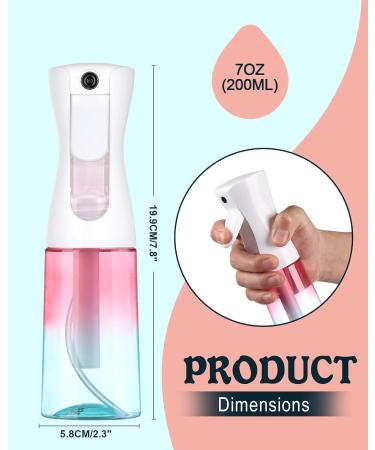 Buy Creamify 200ml Continuous Spray Bottle - Ultra Fine Mist for Hair & Plants | Color Gradient Hairdresser & Garden Accessories - Buy Online on GoSupps.com
