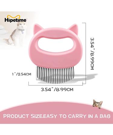 Pet Hair Removal Massaging Cat Comb | Shedding & Grooming Brush for Long/Short Hair | Slicker Brush for Matted Fur | Pink - Buy Online on GoSupps.com