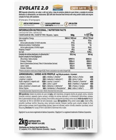  HSN HSN Evolate 2.0 Whey Protein Isolate | Coffee Milk Flavour 2kg 67 Takes Per Pack | Whey Protein Isolate CFM + Digestive Enzymes | Non-GMO Vegan Gluten Free & Soy Free - Buy Online on GoSupps.com