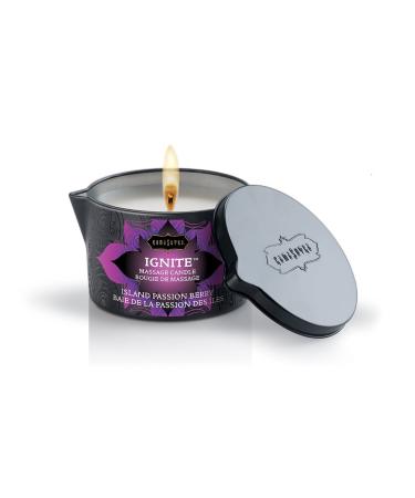 Kama Sutra - Massage Oil Candle - Island Passion Berry - 6 Ounce