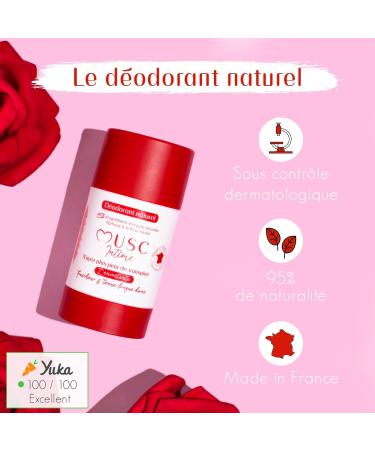 MUSC INTIMATE - Pack of 2 - Antiperspirant Deodorant - Rose Mystik - L'Envo tante - Anti Bad Odors - 95% Natural Ingredients - No Aluminum Salts or Endocrine Disruptors - 2 x 50g - Buy Online on GoSupps.com