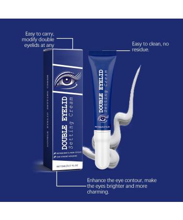  WRANBAO Eye Contour Cream Invisible Waterproof Eyelid Fixing Cream Long-Lasting Eyelid Lifting Cream for a Defined Crease and Easy to Apply (4 pcs) - Buy Online on GoSupps.com