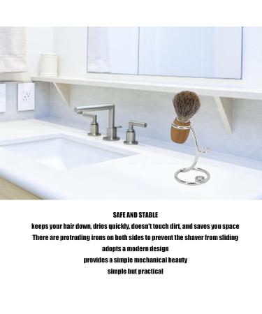 Stainless Steel Safety Razor Stand - Quick Drying Rustproof Men's Razor Holder | Silver Edition - Buy Online on GoSupps.com