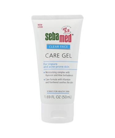 Sebamed Clear Face Care Gel (50mL) with Aloe Vera and Hyaluronic Acid for Impure and Acne Prone Skin - Made in Germany 1.69 Fl Oz (Pack of 1)