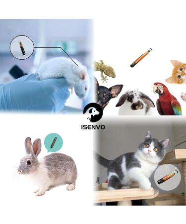 20 Pack ISENVO Pet Microchips 1.4x8mm 134.2khz FDX-B Registration Animal Implant Chip for Dog Cat Cow Pig Rabbit Pigeon Fish - Buy Online on GoSupps.com