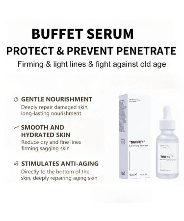 Peptides Serum For Face "Buffet" + Copper Peptides Reduce Skin wrinkles Improve Skin Anti-aging Moisturizing Peptide Serum For Reduces Wrinkles And Fine Lines (1 1PC) 2.98 Ounce (Pack of 1) - Buy Online on GoSupps.com