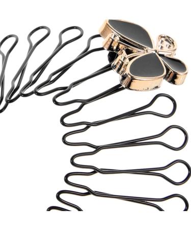 FOMIYES 6pcs U Shape Hair Finishing Fixer Comb Bobby Bangs Holder Styling Tool Stretchable Hair Pin U Shape Wavy Comb - Buy Online on GoSupps.com