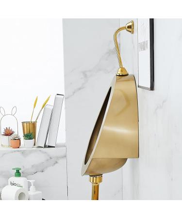 Commercial Washout High Efficiency Urinal Wall Mounted Smart Sensor Urinals Household Stainless Steel Men's Urinalsgold Color Suitable for Use in Homes Hotels Schools (B) - Buy Online on GoSupps.com