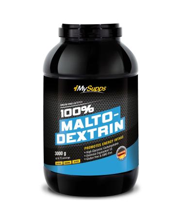 MySupps 100% Maltodextrin high-quality glycogen supplier hydrolized maltodextrin ideal as Pre & Postworkout Shake quick carbohydrates for athletes GMO-free made in Germany-3KG powder 3 kg (1 Pack)