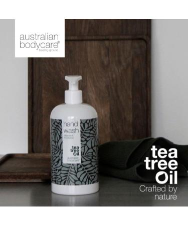 Australian Bodycare Hand Wash Tea Tree Oil hand wash for effective cleansing of both bacteria and dirt - Do you need a moisturising and effective hand soap Buy this with 100% natural Tea Tree Oil - Buy Online on GoSupps.com