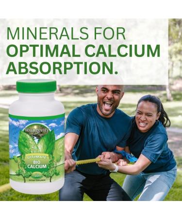 Youngevity Bio Calcium - Bioavailable Chelated Calcium + Magnesium Zinc Copper Potassium Boron - Absorbable Bone Support Supplement - (120 Capsules) - Buy Online on GoSupps.com