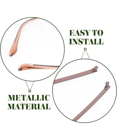 Ultechnovo Sunglasses Repair Set - 2 Pairs Metal Replacement Arms for Glasses & Sunglasses | DIY Glasses Brackets | Durable Coffee Style - Buy Online on GoSupps.com