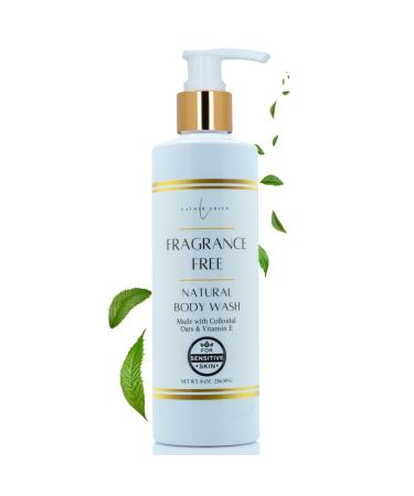 Lather Green - Fragrance-Free Body Wash for Sensitive Skin Deep Hydration & Soothing Relief 8 oz