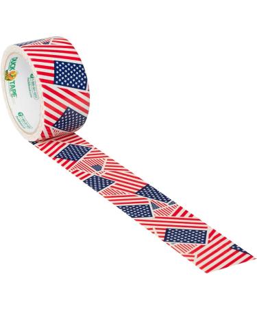 Duck Brand 283046_C Duck Printed Duct Tape  6-Roll  US Flag  6 Rolls US Flag 6-Roll - Buy Online on GoSupps.com
