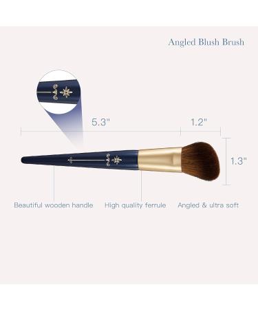 Ready to Shine Gorgeous Angled Blush Brush | Ultra Soft Synthetic Bristles for Blush Bronzing Highlighting & Contouring | Pro Makeup Brushes - International Shipping Available - Buy Online on GoSupps.com